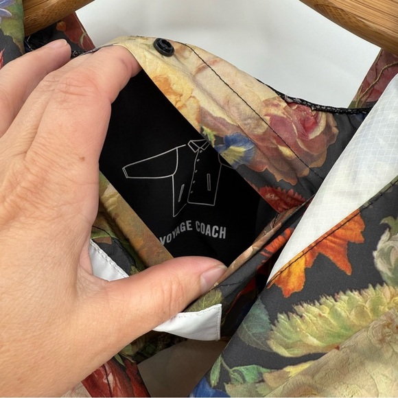 Herschel x Hoffman California Voyage Coach Floral Jacket Packable Lightweight XL - Picture 9 of 14